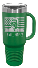 Load image into Gallery viewer, I Smell Hippies 40oz Handle Mug Laser Engraved
