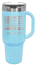 Load image into Gallery viewer, I Smell Hippies 40oz Handle Mug Laser Engraved
