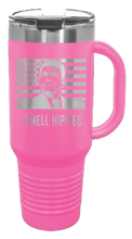 Load image into Gallery viewer, I Smell Hippies 40oz Handle Mug Laser Engraved
