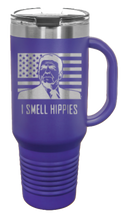 Load image into Gallery viewer, I Smell Hippies 40oz Handle Mug Laser Engraved
