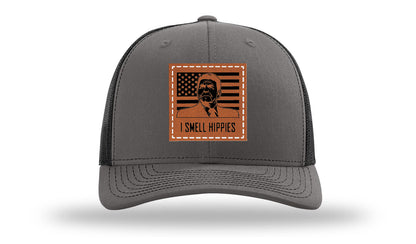 I Smell Hippies Leather Patch Richardson 112 Hat