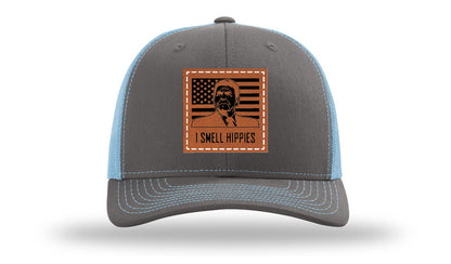 I Smell Hippies Leather Patch Richardson 112 Hat