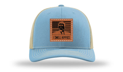 I Smell Hippies Leather Patch Richardson 112 Hat
