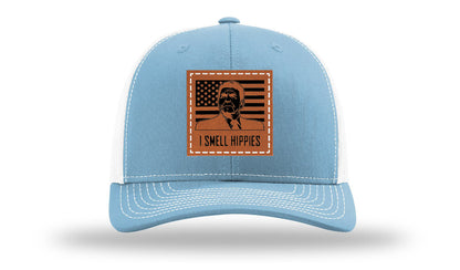 I Smell Hippies Leather Patch Richardson 112 Hat