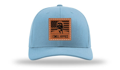 I Smell Hippies Leather Patch Richardson 112 Hat