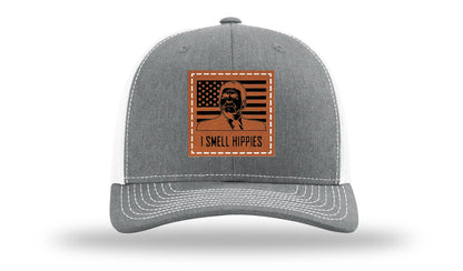 I Smell Hippies Leather Patch Richardson 112 Hat
