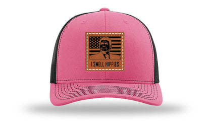 I Smell Hippies Leather Patch Richardson 112 Hat