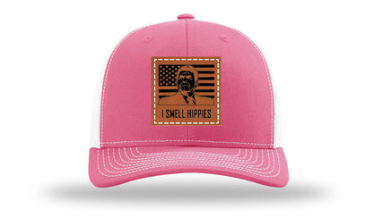 I Smell Hippies Leather Patch Richardson 112 Hat