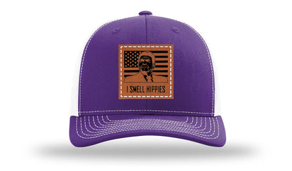 I Smell Hippies Leather Patch Richardson 112 Hat