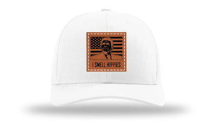 I Smell Hippies Leather Patch Richardson 112 Hat