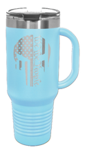 Load image into Gallery viewer, Punisher We The People 40oz Handle Mug Laser Engraved
