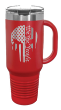 Load image into Gallery viewer, Punisher We The People 40oz Handle Mug Laser Engraved
