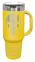 Load image into Gallery viewer, Punisher We The People 40oz Handle Mug Laser Engraved
