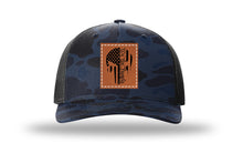 Load image into Gallery viewer, Punisher We The People Leather Patch Richardson 112 Duck Camo Hat
