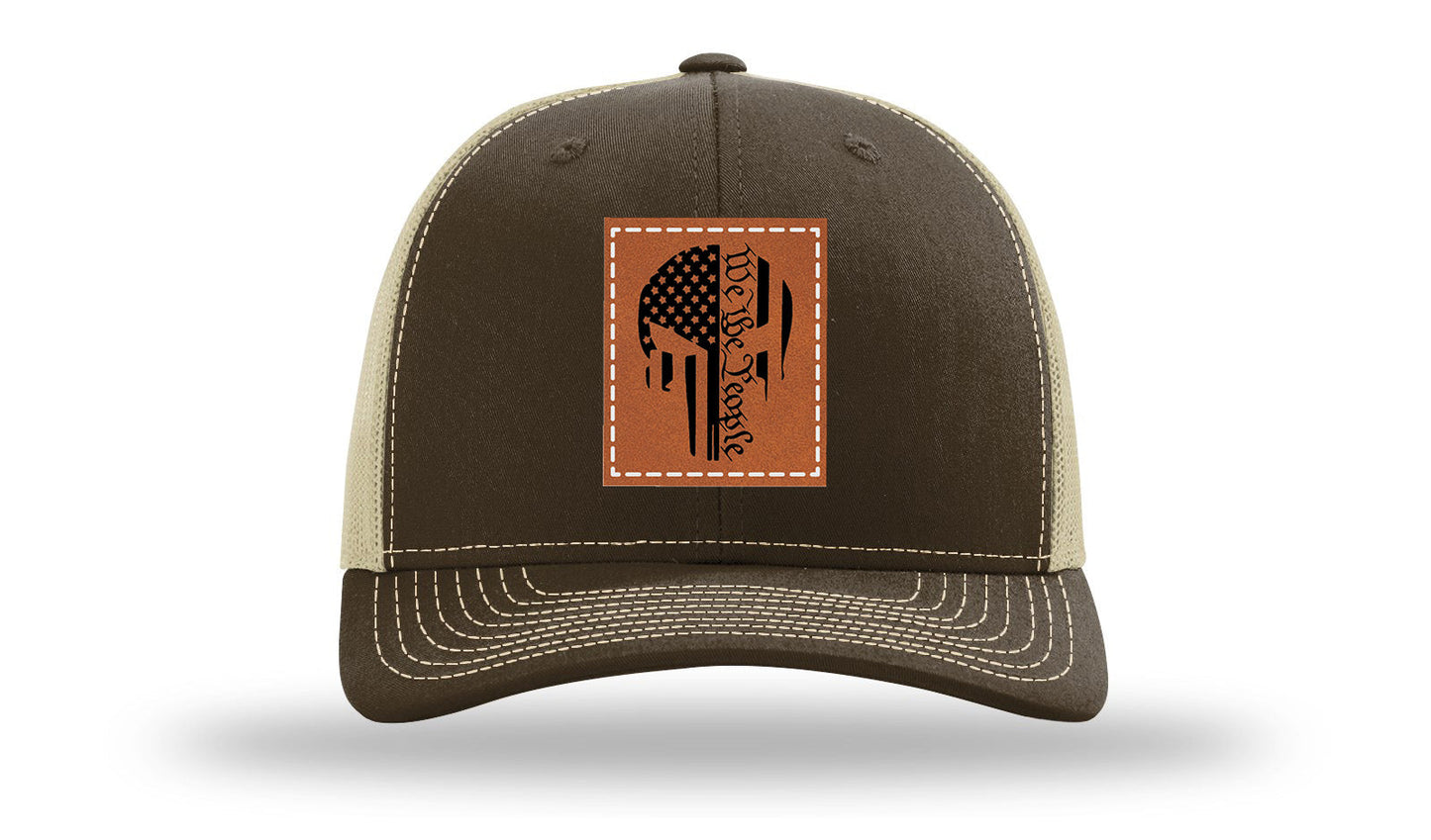 Punisher We The People Leather Patch Richardson 112 Hat
