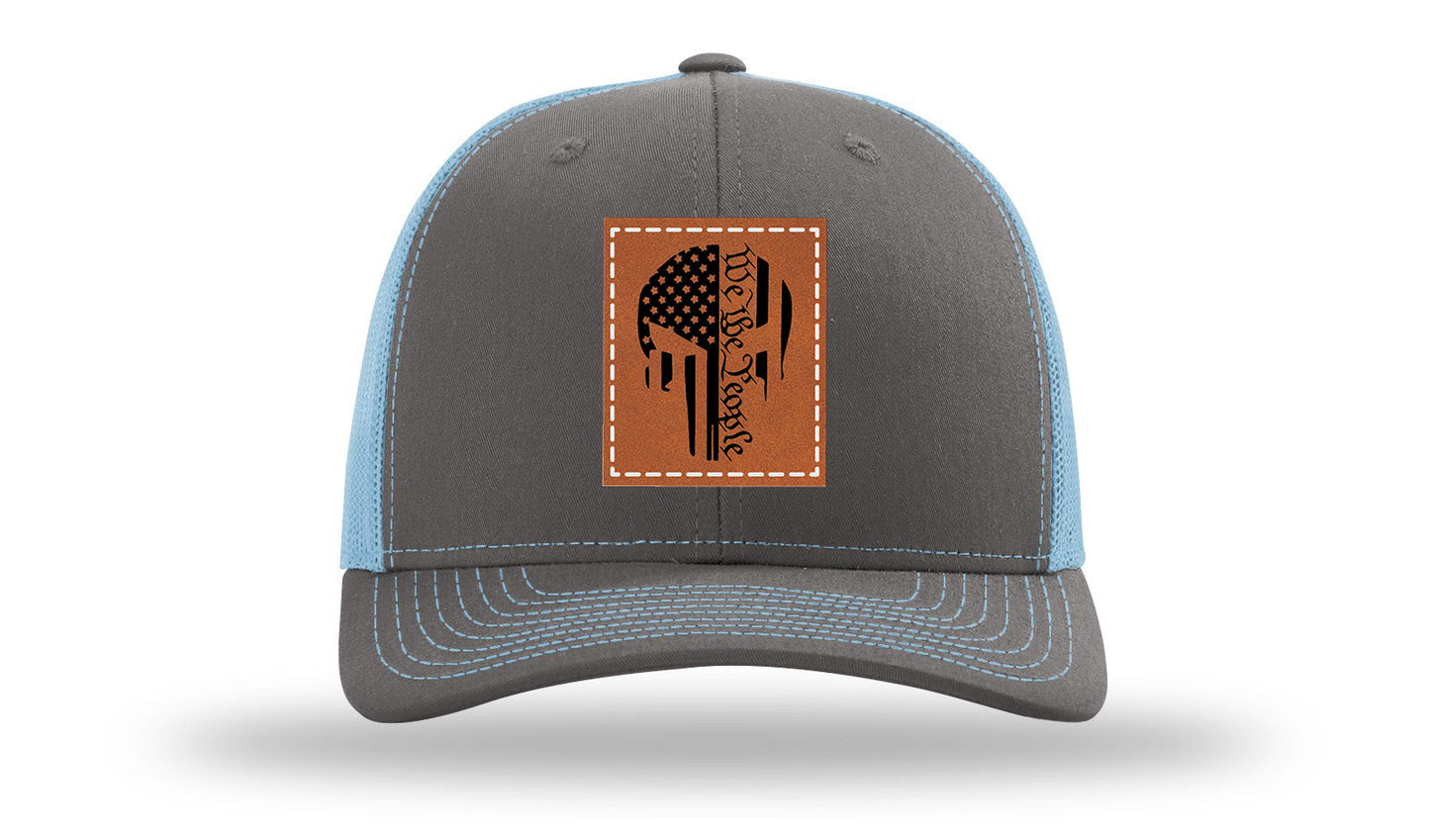 Punisher We The People Leather Patch Richardson 112 Hat