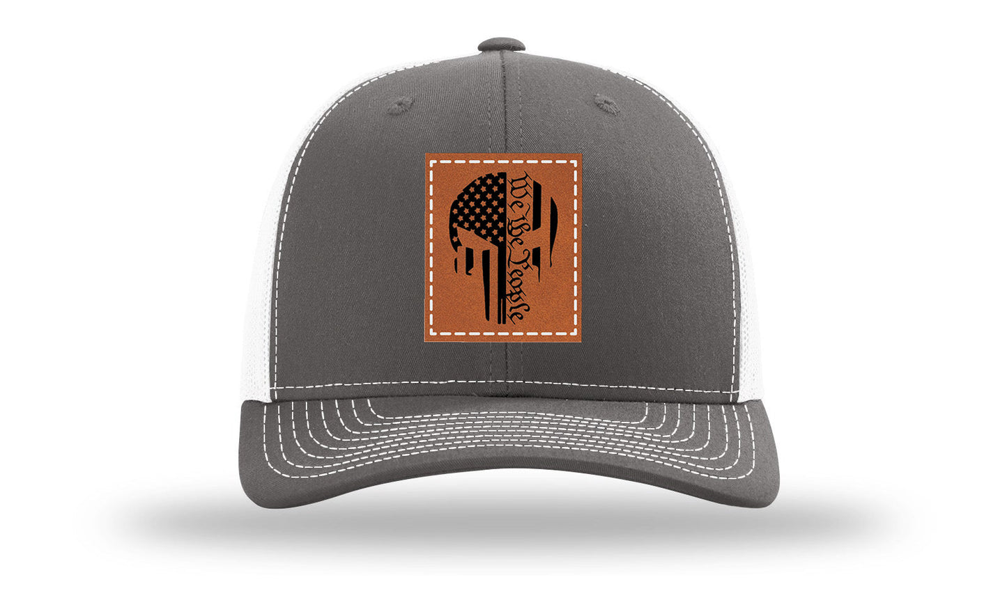 Punisher We The People Leather Patch Richardson 112 Hat