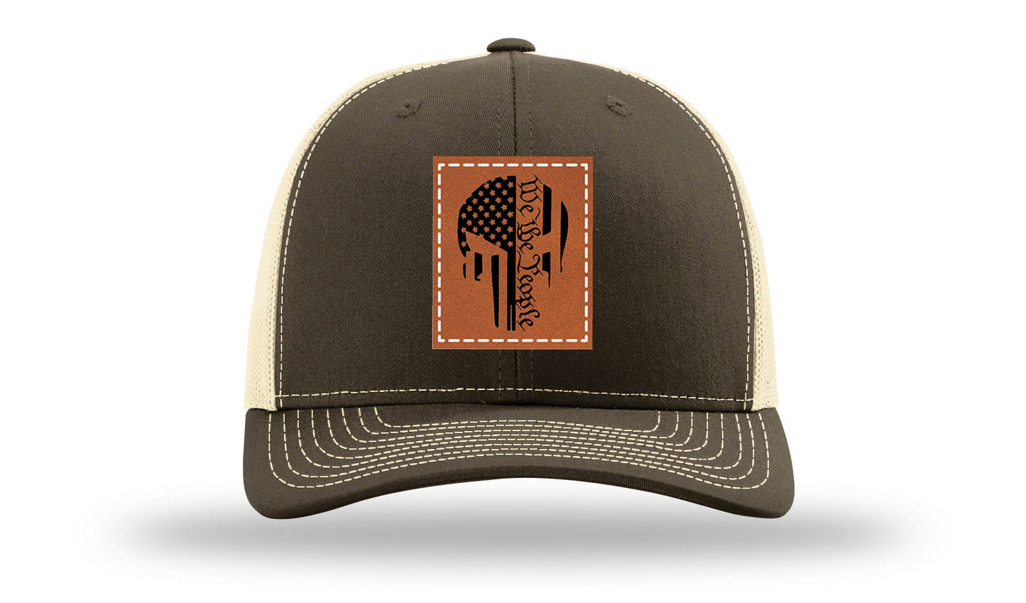 Punisher We The People Leather Patch Richardson 112 Hat