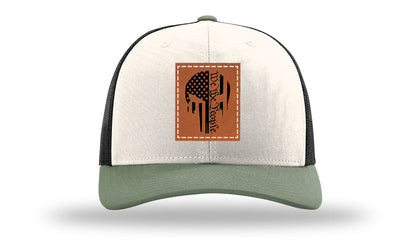 Punisher We The People Leather Patch Richardson 112 Hat