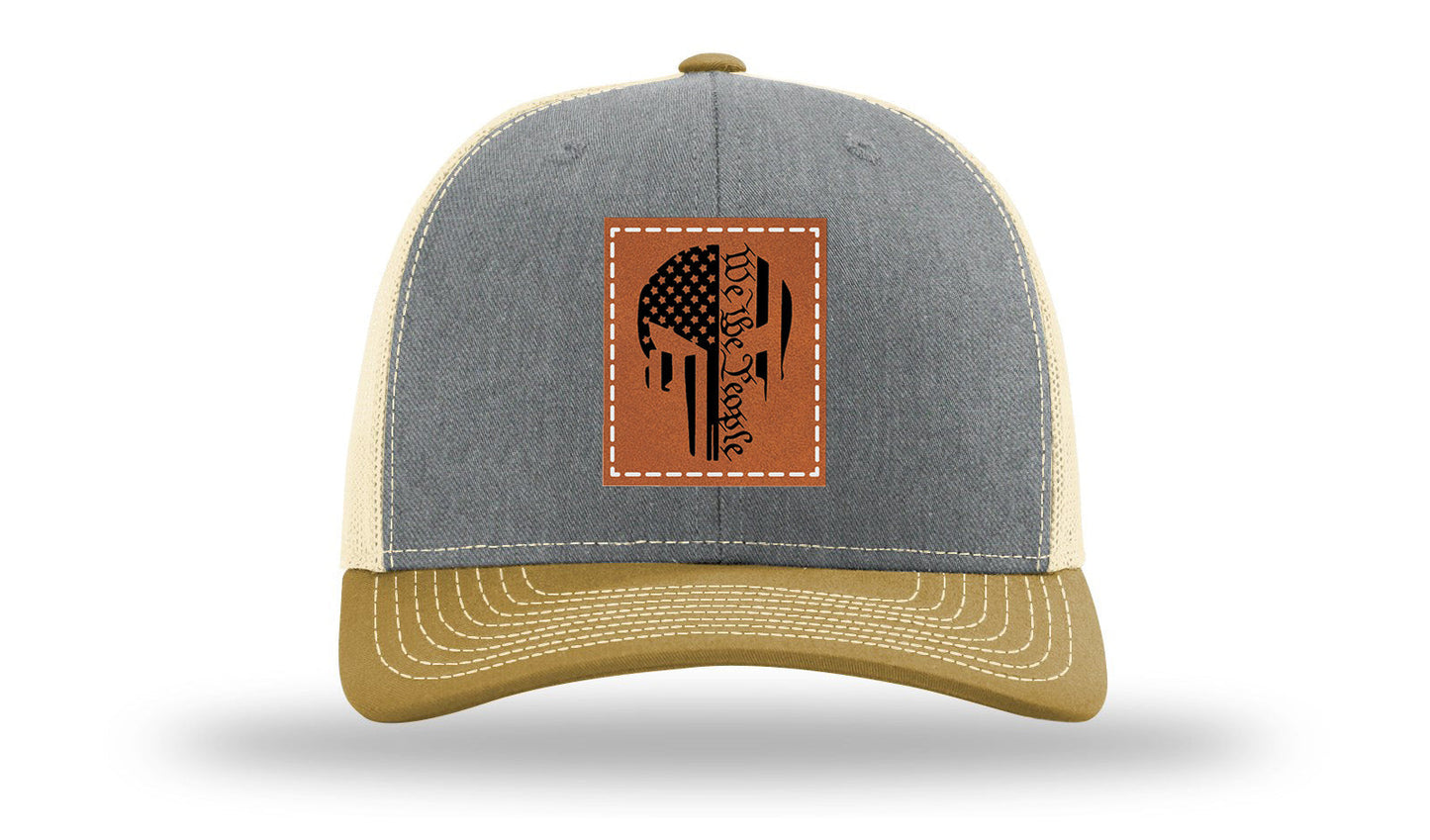 Punisher We The People Leather Patch Richardson 112 Hat