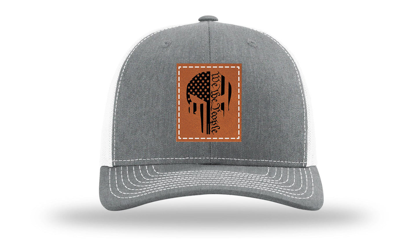 Punisher We The People Leather Patch Richardson 112 Hat