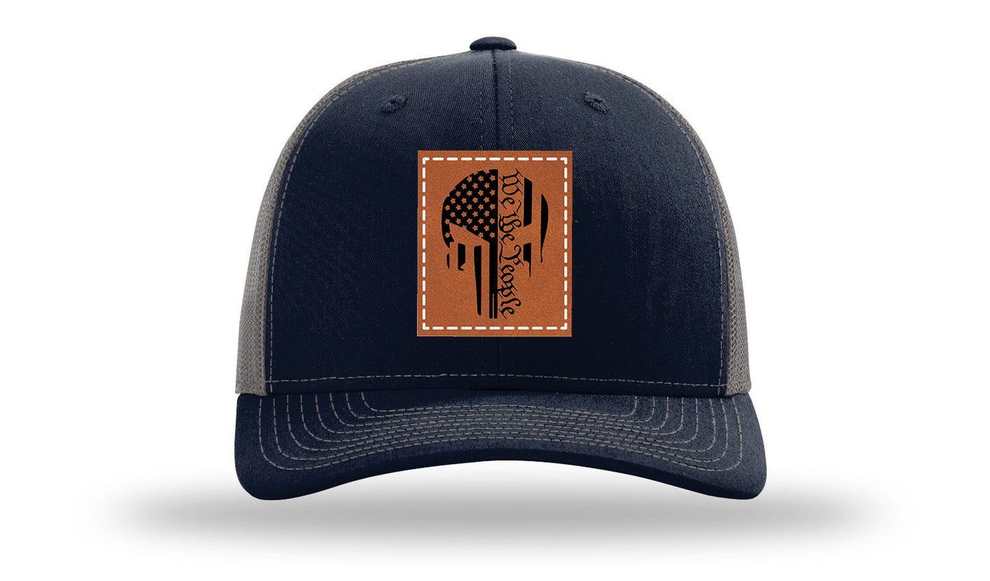 Punisher We The People Leather Patch Richardson 112 Hat