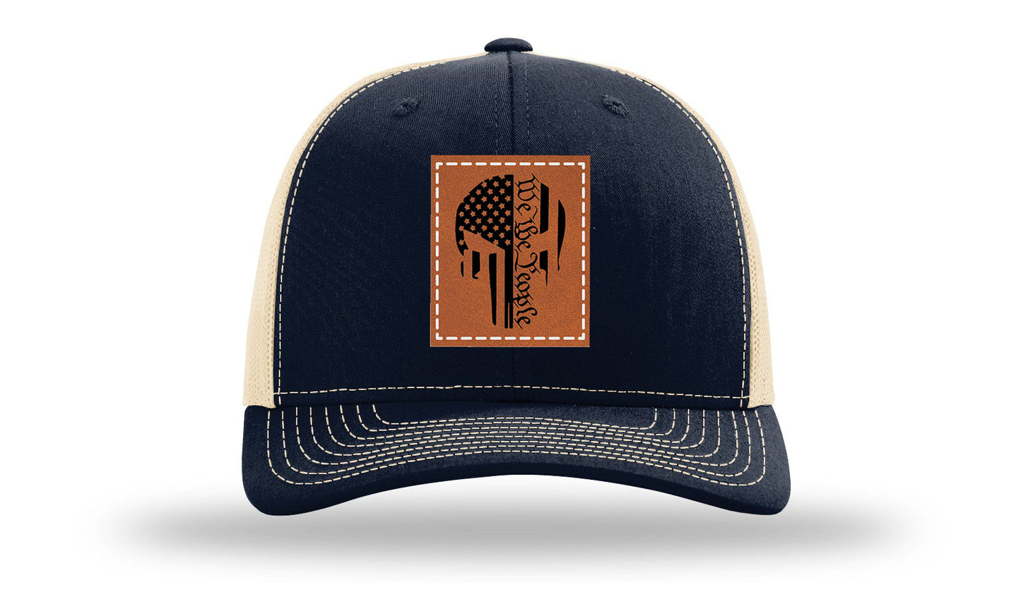 Punisher We The People Leather Patch Richardson 112 Hat