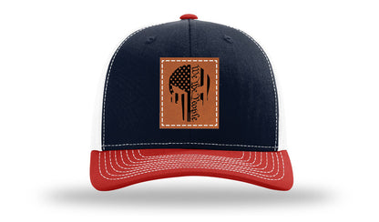 Punisher We The People Leather Patch Richardson 112 Hat