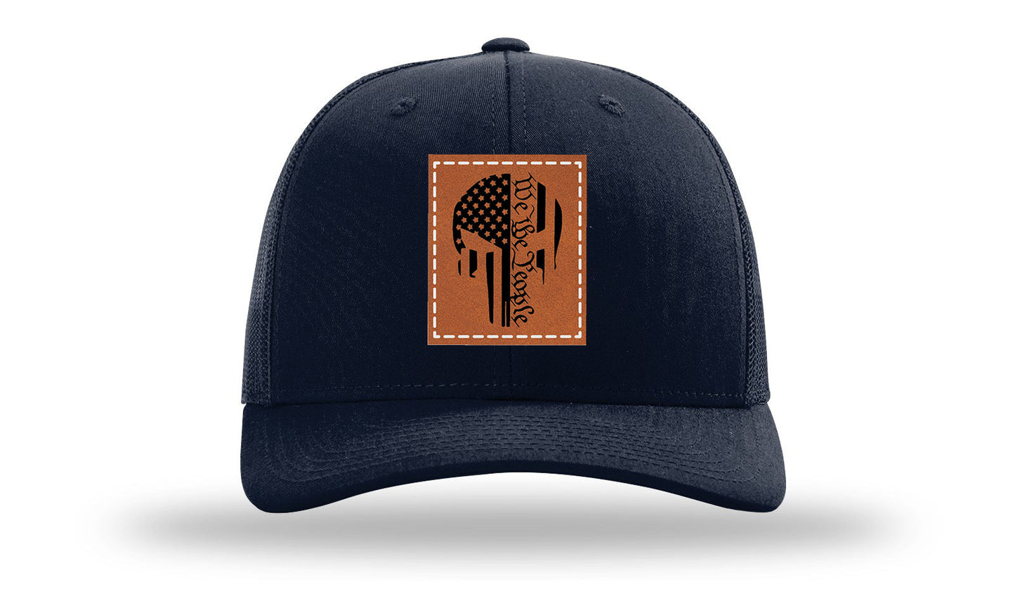Punisher We The People Leather Patch Richardson 112 Hat