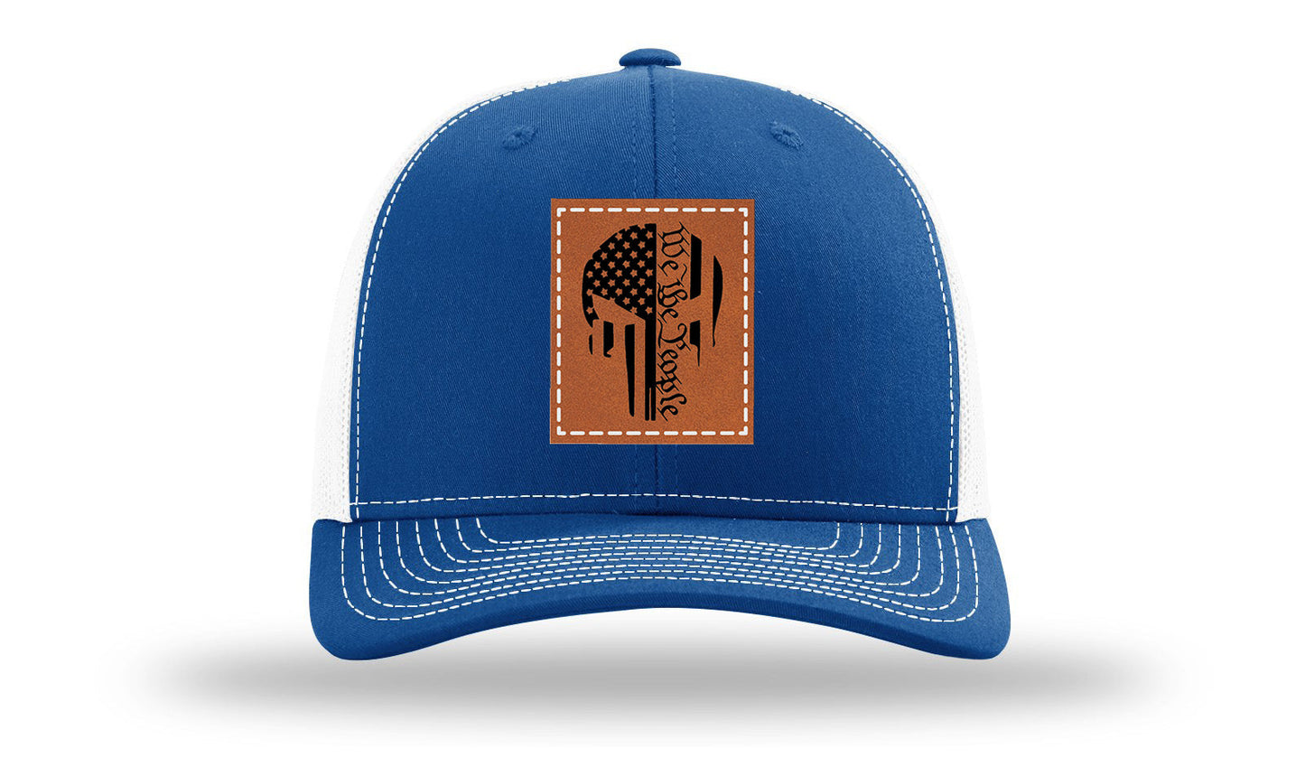 Punisher We The People Leather Patch Richardson 112 Hat