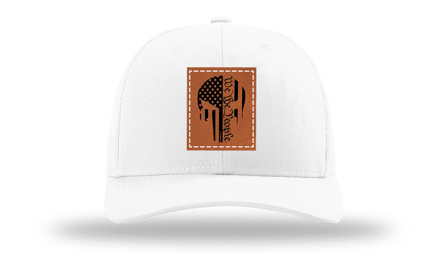 Punisher We The People Leather Patch Richardson 112 Hat