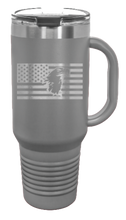 Load image into Gallery viewer, Eagle Flag 1 40oz Handle Mug Laser Engraved
