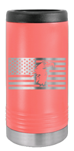 Load image into Gallery viewer, Eagle Flag 1 Laser Engraved Slim Can Insulated Koosie

