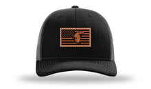Load image into Gallery viewer, Eagle Flag 1 Leather Patch Richardson 112 Hat
