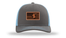 Load image into Gallery viewer, Eagle Flag 1 Leather Patch Richardson 112 Hat
