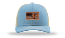 Load image into Gallery viewer, Eagle Flag 1 Leather Patch Richardson 112 Hat
