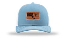 Load image into Gallery viewer, Eagle Flag 1 Leather Patch Richardson 112 Hat

