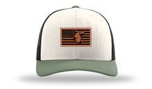 Load image into Gallery viewer, Eagle Flag 1 Leather Patch Richardson 112 Hat
