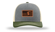 Load image into Gallery viewer, Eagle Flag 1 Leather Patch Richardson 112 Hat

