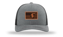 Load image into Gallery viewer, Eagle Flag 1 Leather Patch Richardson 112 Hat
