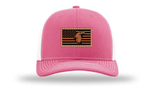 Load image into Gallery viewer, Eagle Flag 1 Leather Patch Richardson 112 Hat
