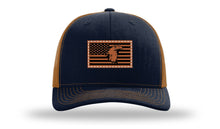 Load image into Gallery viewer, Eagle Flag 1 Leather Patch Richardson 112 Hat
