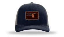 Load image into Gallery viewer, Eagle Flag 1 Leather Patch Richardson 112 Hat
