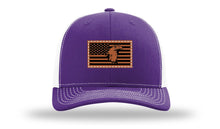 Load image into Gallery viewer, Eagle Flag 1 Leather Patch Richardson 112 Hat
