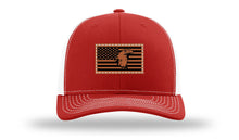 Load image into Gallery viewer, Eagle Flag 1 Leather Patch Richardson 112 Hat
