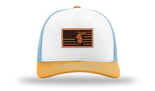Load image into Gallery viewer, Eagle Flag 1 Leather Patch Richardson 112 Hat

