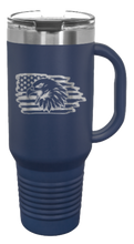 Load image into Gallery viewer, Eagle Flag 2 40oz Handle Mug Laser Engraved
