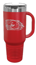 Load image into Gallery viewer, Eagle Flag 2 40oz Handle Mug Laser Engraved
