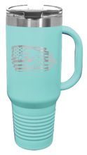 Load image into Gallery viewer, Eagle Flag 2 40oz Handle Mug Laser Engraved
