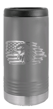 Load image into Gallery viewer, Eagle Flag 2 Laser Engraved Slim Can Insulated Koosie
